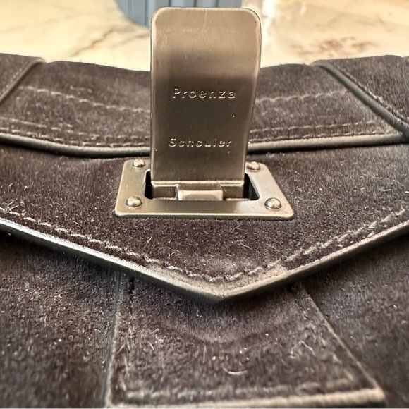 Proenza Schouler PS1 Mini Crossbody in Black Soft Suede - Picture 7 of 16